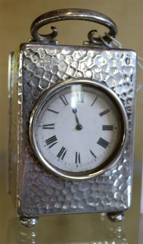 Silver carriage clock